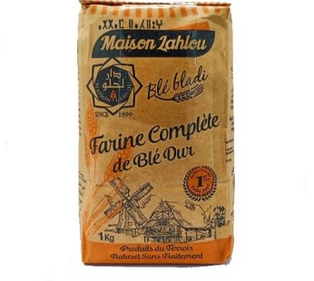 Farine complète de blé dur – Maison Lahlou – 1kg
