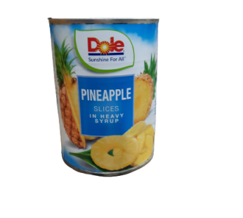 Ananas en tranches au sirop léger – Dole – 567g