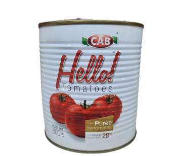 Purée de tomates double concentrée – CAB Hello – 800g