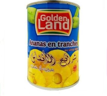 Ananas en tranches au sirop léger – Golden Land – 340g