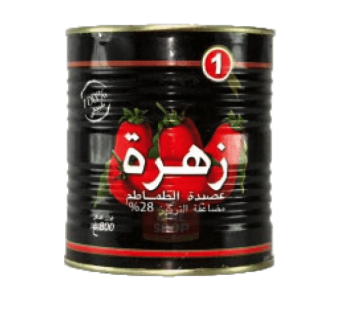 Purée de tomates double concentrée Zahra – 800g