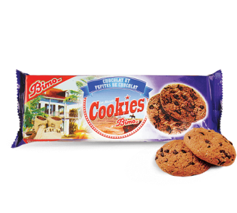 Cookies Bimo – cacao et pépites de chocolat –