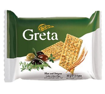 Biscuits salés Greta – Huile d’olive et origan -100g