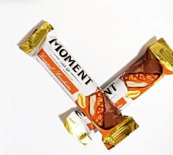 Barre de chocolat Moment – Caramel Cacahuètes