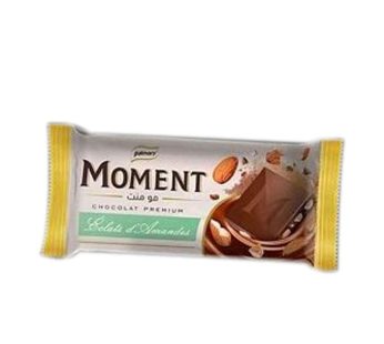 Chocolat Moment – éclats d’amandes – 100g