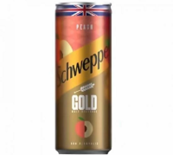 Canette Schweppes Gold – Pêche – 24cl