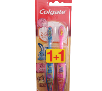 Brosse à dents Colgate – kid- 2-6ans – 2pcs