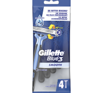 Rasoirs Gillette Blue 3 – Smooth – 4pcs