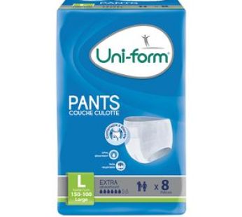 Couches culottes pour adultes Uni-Form Pants – Large – 8pcs