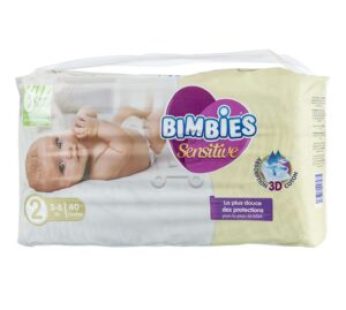 Couches bébé BIMBIES -Sensitive-N2- 40pcs