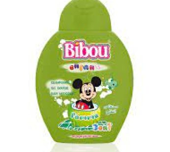 Shampooing et gel douche Bibou – pour enfant – 3en1-Pomme- Ne pique pas les yeux