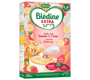 Farine Blédine Extra – Banane & Fraise – 200g
