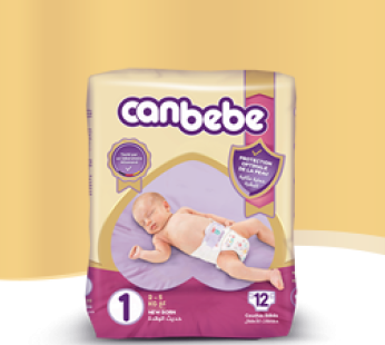 Couches bébé Canbebe – N1- nouveau-né – 12pcs