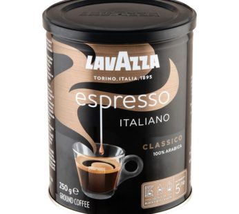 Café moulu Lavazza Espresso italiano – Boite métallique – 250g