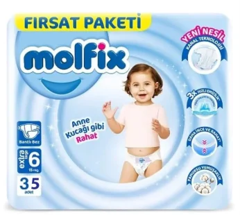Couches bébé Molfix – N6 – 35pcs