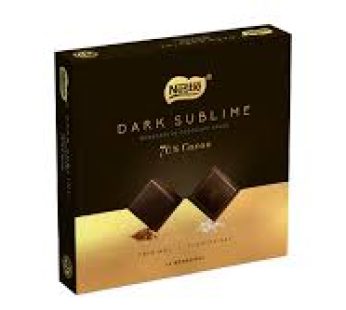 Coffret de chocolat noir Dark Sublime – Nestlé – à la fleur de sel – 12x85g