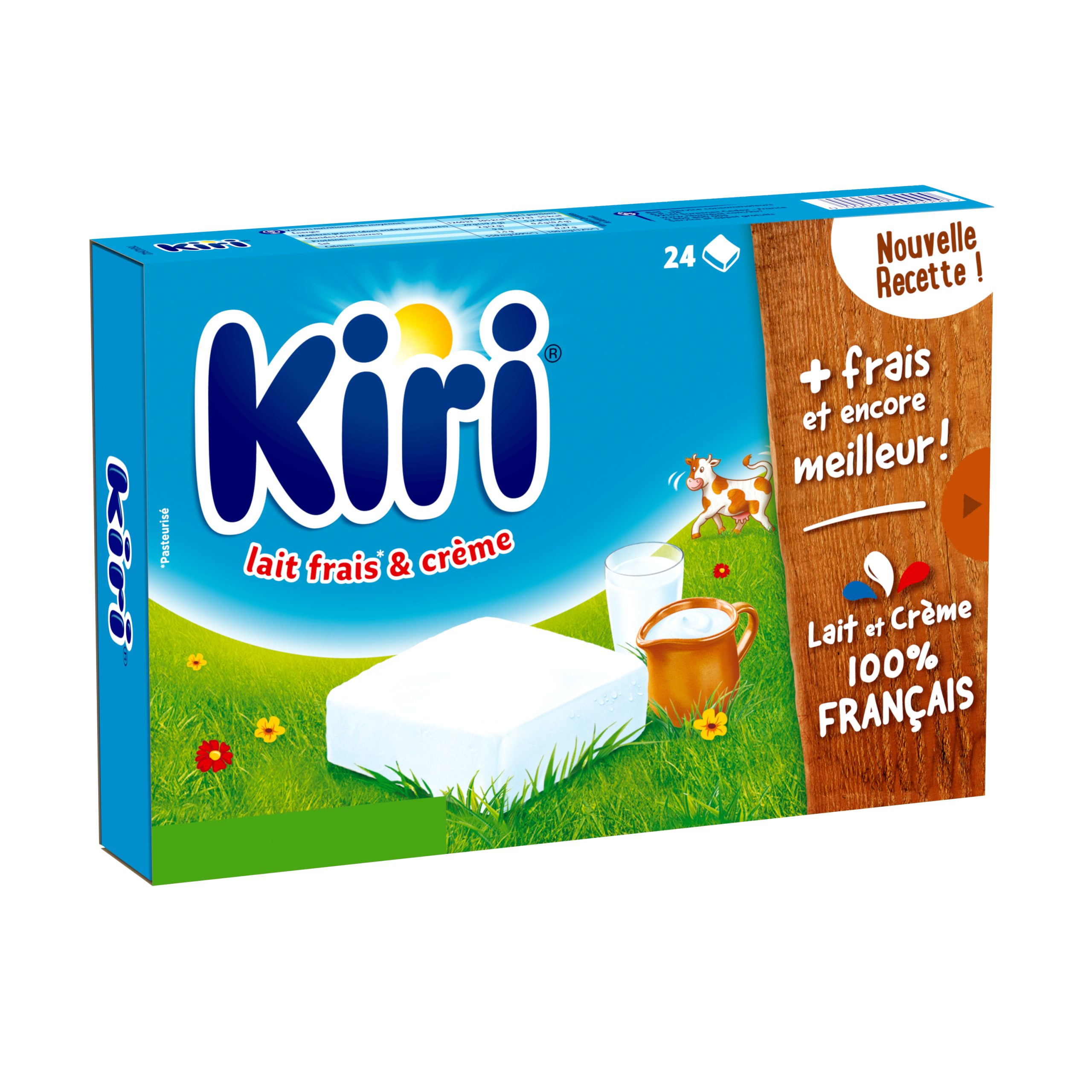 Fromage Kiri – format familial – 100% Français- 24pcs