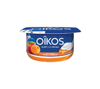 Yaourt Oikos – recette à la grecque – sur un colis de Pêche – 100g