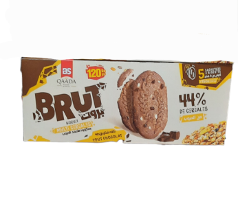 Biscuits multi céréales BRUT Qaada – Tout Chocolat – 44% de céréales