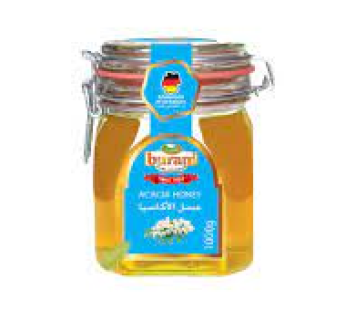 Miel d’acacia  Buram – avec rayon de miel – Bocal en verre 1kg