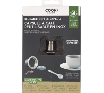 Capsules à café réutilisable en acier inoxydable  – Compatible Nespresso – 1pc
