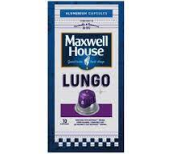 Café expresso Maxwell House – Lungo – intensité 8 – 10 caps
