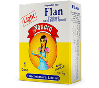 Flan Nouara Light  – Goût Vanille – 7 g –