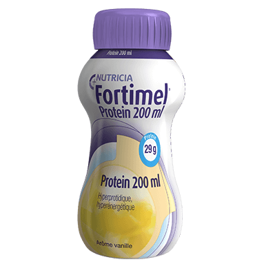 Fortimel Nutricia – Protein – arôme Vanille ou fraise – 200ml